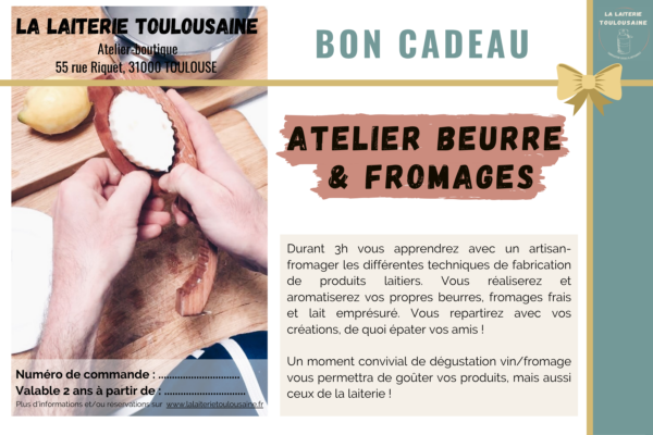 bon cadeau atelier fromages