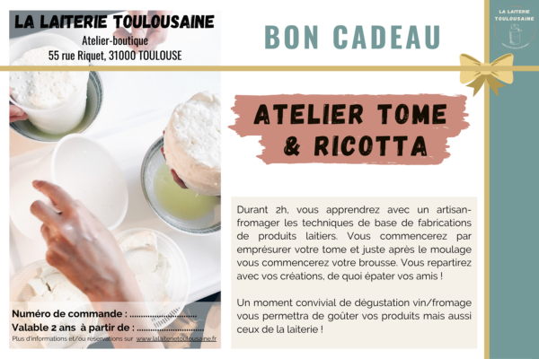 bon cadeau atelier fromages