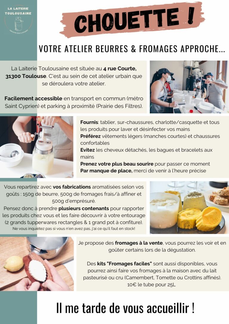 atelier bon cadeau idée fromage artisan fromage toulouse
