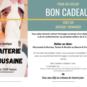 Bon Cadeau Atelier Choix Libre